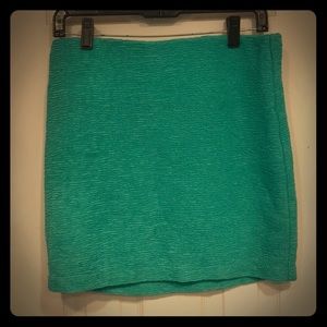 Teal Mini Skirt